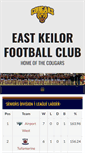 Mobile Screenshot of eastkeilorfc.com